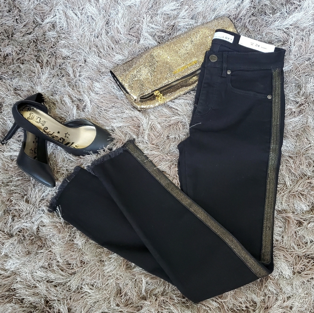 New Black Loft Skinny Jeans